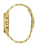 Guess Equity Analog Green Dial Gold Steel Strap Watch For Men - GW0703G2 Authentic Buy Shop Now
