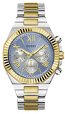 Guess Equity Analog Blue Dial Two Tone Steel Strap Watch For Men - GW0703G3 Authentic Buy Shop Now