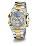 Guess Equity Analog Blue Dial Two Tone Steel Strap Watch For Men - GW0703G3 Authentic Buy Shop Now