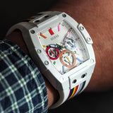 Guess Phoenix Analog White Dial White Silicone Strap Watch for Men - GW0720G1 Authentic Buy Shop Now