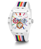 Guess Phoenix Analog White Dial White Silicone Strap Watch for Men - GW0720G1 Authentic Buy Shop Now
