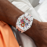 Guess Phoenix Analog White Dial White Silicone Strap Watch for Men - GW0720G1 Authentic Buy Shop Now