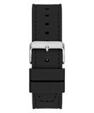 Guess Baguette Crystals Black Dial Black Silicone Strap Watch For Men - GW0208G1 Authentic Buy Shop Now
