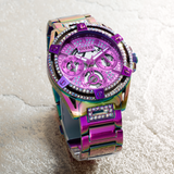 Guess Queen Multicolor Dial Multicolor Steel Strap Watch For Women - GW0464L4 Authentic Buy Shop Now