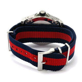 Gucci Dive Black Dial Red & Blue Nylon Strap Watch For Men - YA136210 Authentic Buy Shop Now