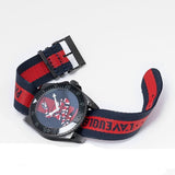 Gucci Dive Blue & Red Dial Blue & Red Nylon Strap Watch For Men - YA136214 Authentic Buy Shop Now
