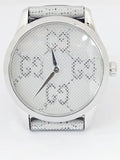 Gucci G Timeless Quartz Grey Dial Grey Leather Strap Watch For Men - YA1264058 Authentic Buy Shop Now