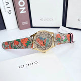 Gucci G Timeless Brown Dial Brown Leather Strap Watch For Women - YA1264133 Authentic Buy Shop Now
