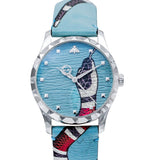 Gucci G Timeless Quartz Blue Dial Blue Leather Strap Watch For Men - YA1264080 Authentic Buy Shop Now