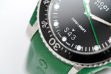 Gucci Dive Black Dial Green Rubber Strap Watch For Men - YA136310 Authentic Buy Shop Now
