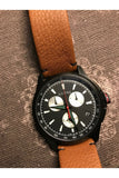 Gucci G-Timeless Chronograph Black Dial Brown Leather Strap Watch For Men - YA126271 Authentic Buy Shop Now