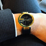 Gucci Interlocking Special Edition Grammy Black Dial Black Leather Strap Watch For Men - YA133208 Authentic Buy Shop Now