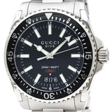 Gucci Dive Quartz Black Dial Silver Steel Strap Watch For Men - YA136301 Authentic Buy Shop Now