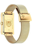 Gucci G-Frame Mother of Pearl Dial Yellow Gold Mesh Bracelet Watch For Women - YA147410 Authentic Buy Shop Now