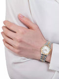 Gucci G Timeless Silver Dial Two Tone Steel Strap Watch For Women - YA126511 Authentic Buy Shop Now