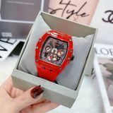 Guess Phoenix Multifunction Black Dial Red Rubber Strap Watch for Men - GW0203G5 Authentic Buy Shop Now