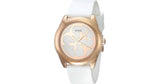 Guess G Twist White & Gold Dial White Silicone Strap Watch For Women - W0911L5 Authentic Buy Shop Now
