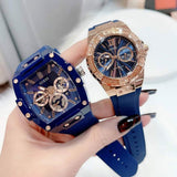 Guess Phoenix Multifunction Blue Dial Blue Rubber Strap Watch for Men - GW0203G7 Authentic Buy Shop Now