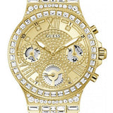 Guess Moonlight Multi Function Diamonds Gold Dial Gold Steel Strap Watch for Women - GW0320L2 Authentic Buy Shop Now