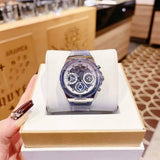 Guess Athena Active Life Clear White Dial Blue Rubber Strap Watch for Women - GW0409L1 Authentic Buy Shop Now