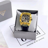 Guess Phoenix Chronograph Black Dial Black Rubber Strap Watch for Men - GW0499G2 Authentic Buy Shop Now