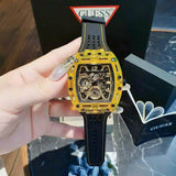 Guess Phoenix Chronograph Black Dial Black Rubber Strap Watch for Men - GW0499G2 Authentic Buy Shop Now