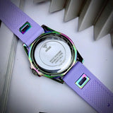 Guess Queen Quartz Purple Dial Purple Silicone Strap Watch For Women - GW0536L4 Authentic Buy Shop Now