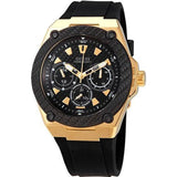 Guess Legacy Black Dial Black Rubber Strap Watch for Men - W1049G5 Authentic Buy Shop Now