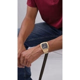 Guess Phoenix Black Dial Gold Steel Strap Watch for Men - GW0387G2 Authentic Buy Shop Now