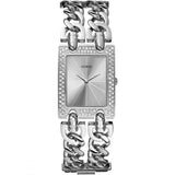 Guess Mod Heavy Metal Diamonds Silver Dial Silver Steel Strap Watch for Women - W95088L1 Authentic Buy Shop Now