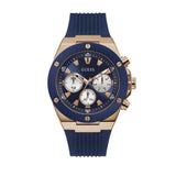 Guess Poseidon Blue Dial Blue Rubber Strap Watch for Men - GW0057G2 Authentic Buy Shop Now