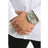 Guess Phoenix Multifunction Crystals Silver Dial Silver Steel Strap Watch For Men - GW0094G1 Authentic Buy Shop Now
