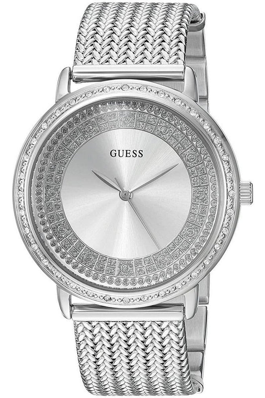 Guess Quartz Silver Dial Willow Stainless Steel Mesh Bracelet Watch For Women - W0836L2 Authentic Buy Shop Now