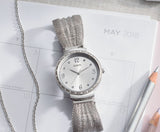 Guess Chiffon Silver Dial Silver Mesh Bracelet Watch For Women - W1083L1 Authentic Buy Shop Now