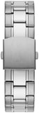Guess Commander Chronograph Black Dial Silver Steel Strap Watch for Men - GW0056G1 Authentic Buy Shop Now