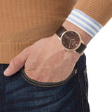 Emporio Armani Classic Quartz Brown Dial Brown Leather Strap Watch For Men - AR1613 Authentic Buy Shop Now