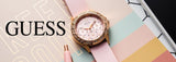 Guess Sparkling Diamonds Pink Dial Pink Rubber Strap Watch for Women - W0032L9 Authentic Buy Shop Now