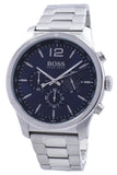 Hugo Boss Professional Chronograph Blue Dial Silver Steel Strap Watch for Men - 1513527 Authentic Buy Shop Now