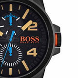 Hugo Boss Orange Detroit Analog Black Dial Black Silicone Strap Watch For Men - 1550011 Authentic Buy Shop Now