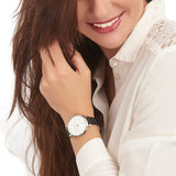 Fossil Jacqueline Quartz White Dial Black Leather Strap Watch for Women - ES3972 Authentic Buy Shop Now