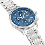 Hugo Boss Grand Prix Blue Dial Silver Steel Strap Watch for Men - 1513478 Authentic Buy Shop Now