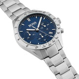 Hugo Boss Talent Blue Dial Silver Steel Strap Watch for Men - 1513582 Authentic Buy Shop Now