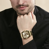 Guess Phoenix Multi Function Gold Dial Gold Steel Strap Watch for Men - GW0456G2 Authentic Buy Shop Now