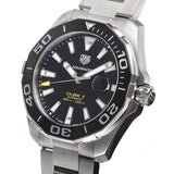 Tag Heuer Aquaracer Caliber 5 Black Dial Silver Steel Strap Watch for Men - WAY201A .BA0927 Authentic Buy Shop Now