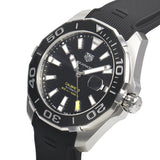 Tag Heuer Aquaracer Calibre 5 Automatic Black Dial Black Rubber Strap Watch for Men - WAY201A.FT6142 Authentic Buy Shop Now