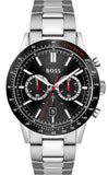 Hugo Boss Allure Chronograph Black Dial Silver Steel Strap Watch for Men - 1513922 Authentic Buy Shop Now