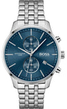 Hugo Boss Associate Blue Dial Silver Steel Strap Watch for Men - 1513839 Authentic Buy Shop Now