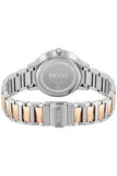 Hugo Boss Signature Silver Dial Two Tone Steel Strap Watch for Women - 1502567 Authentic Buy Shop Now
