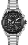 Hugo Boss Volane Black Dial Silver Steel Strap Watch for Men - 1513949 Authentic Buy Shop Now