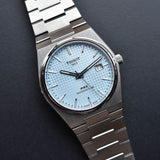 Tissot PRX Powermatic 80 Ice Blue Tiffany Dial Silver Steel Strap Watch for Men - T137.407.11.351.00 Authentic Buy Shop Now